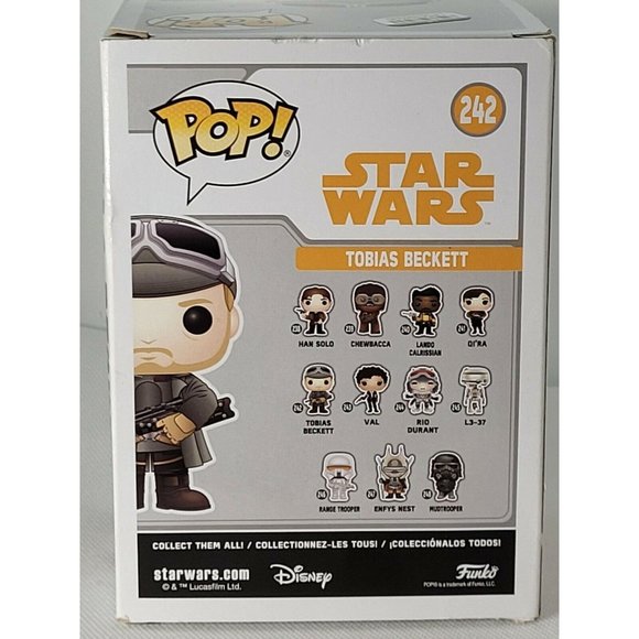 Funko POP! Star Wars: Han Solo S1 - Tobias Beckett - NIB - #242 - Picture 4 of 5